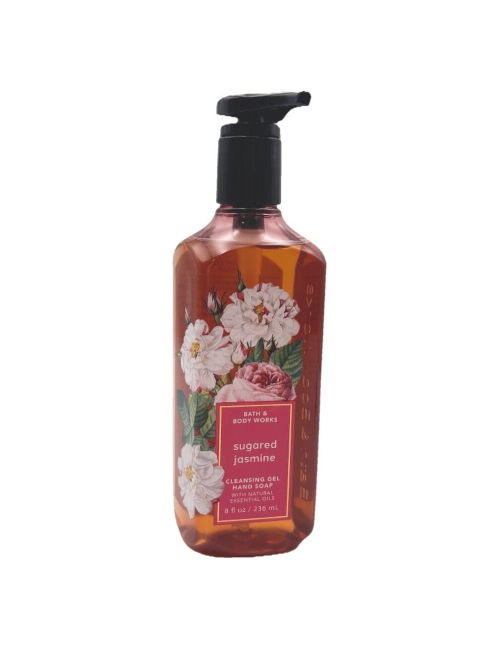 Bath & Body Works Sugared Jasmine Cleansing Gel Hand Soap 8 oz Caramel Sea Salt